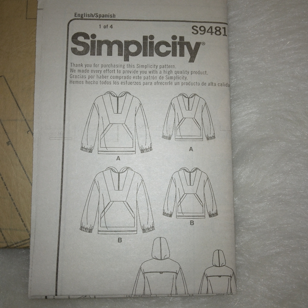SIMPLICITY S9481 Unisex TopS Sized for Children, Teens, ADULTS - Picture 4 of 5